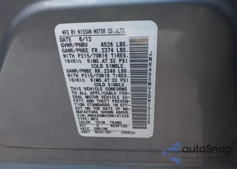 2013 Nissan Rogue S from USA, damaged, VIN JN8AS5MV2DW101226